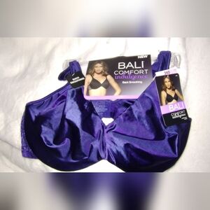 Bali Deep Purple Satin Bra
